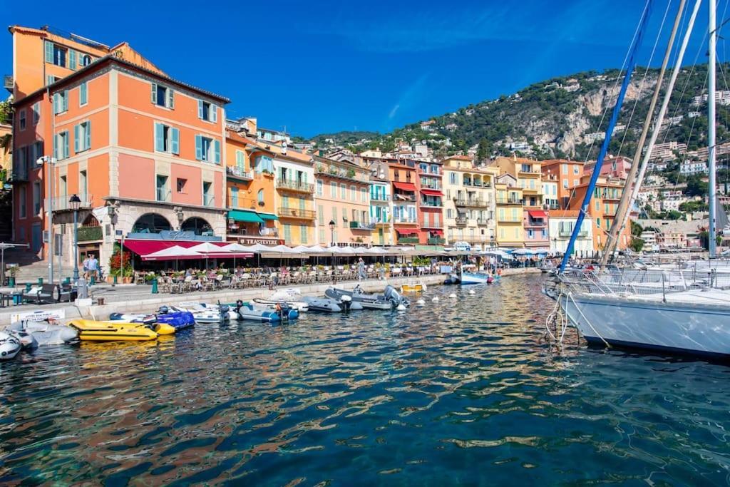 #40 Bright Sea View Suite For 6 2Mins Walk Port & Sea Villefranche-sur-Mer Exterior photo